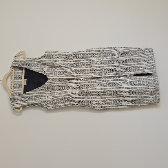 L'Agence x Intermix Monochrome Abstract Eva Print Sleeveless Sheath Dre - Picture 4 of 13